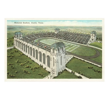 - Memorial Stadium, Austin, Texas Print Wall Art