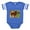 Royal Blue, variant on CafePress - Chow Dog Watercolor - Cute Infant Baby Football Bodysuit