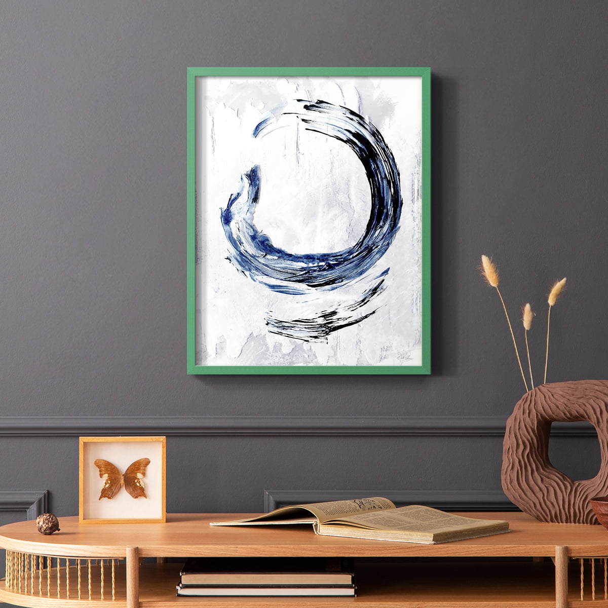 Moonglade I in Green Solid Wood 11 x 14 Framed Print