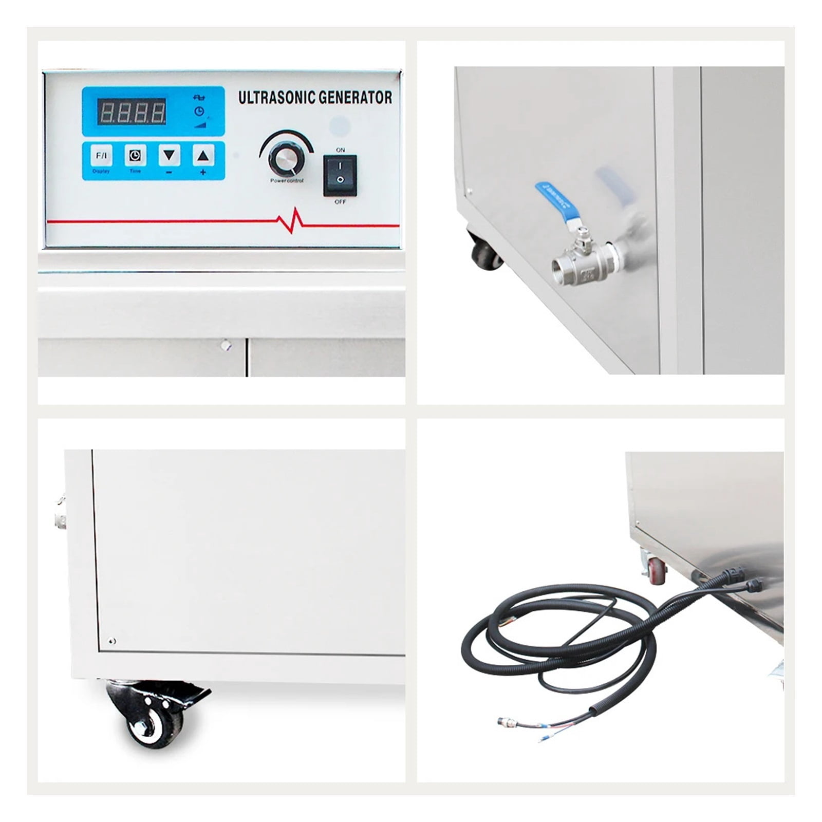 Ultrasonic Musical Instrument Cleaner Bath Dust Dirty Oil Oxide Remove Flute Engine Piano Ultrasound Cleaning Machine