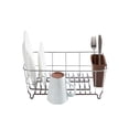 thumbnail image 2 of 2 Piece Chrome Plated Steel Small Compact Dish Drainer, Bronze, 2 of 4