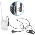 thumbnail image 5 of 2X Kit de Auriculares con Auricular de un Solo Cable MIC PTT Mic D en Forma de 2 Pines Radio Auricular Walkie Talkie Gancho para la Oreja, 5 of 5