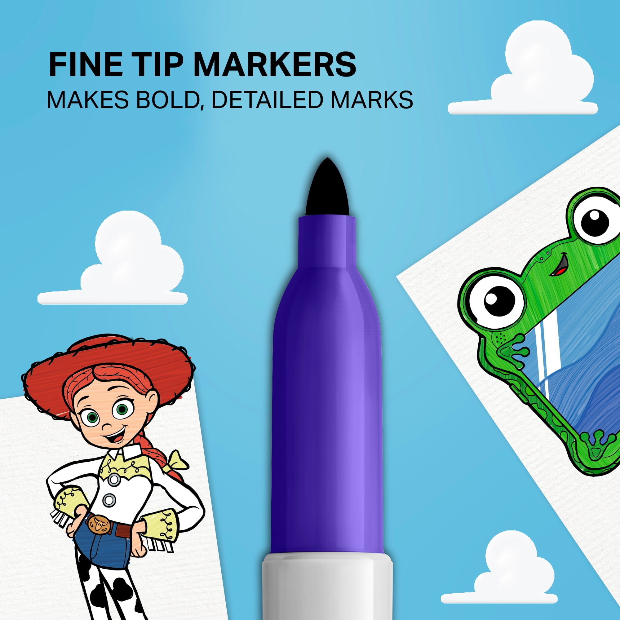 Sharpie Permanent Markers, Toy Story 5 Packaging, Assorted, Fine Point, 12 Count