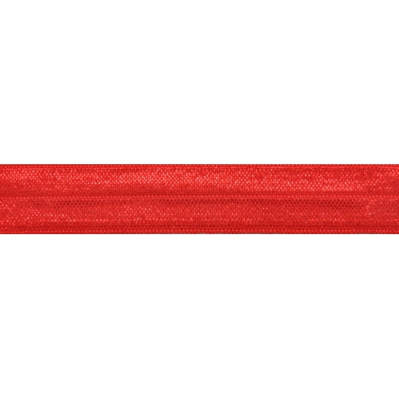 Belagio Enterprises - 1/2" width Fold-Over Elastic Ribbon (50 Yard Roll) - BE-305-22 Red