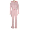 thumbnail image 1 of Ailaofu Survêtement pour Femme Veste à Capuche Zippée et Pantalon Assorti, 1 of 6