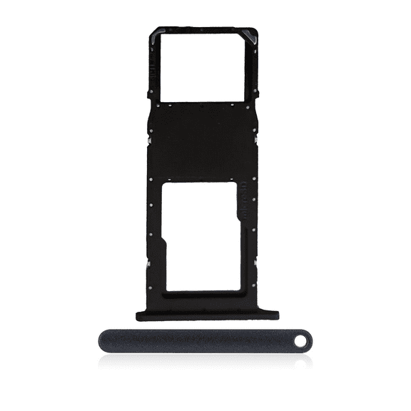 Replacement Single Sim Card Tray Compatible For Samsung Galaxy A02S (A025 / 2020) / A03 (A035 / 2021) (Black)