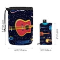 thumbnail image 5 of PhooArto Drawstring Cosmetic Bag, Barrel Shaped Portable Travel Makeup Bags, Electric Guitars Pattern Large Capacity Waterproof Multifunctional Bucket Toiletry Bag, 5 of 6