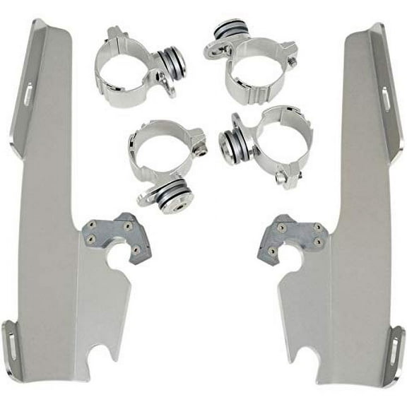 Memphis Shades Trigger-Lock Mounting Kit (Polished/Fats and Slim Windshield