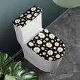 thumbnail image 3 of HELLHERO Pack of 2 Toilet Protector Cover for Gift Daisies Elastic Edge Toilet Lid Cover and Toilet Tank Lid Cover Fits All Toilet Shapes, 3 of 7
