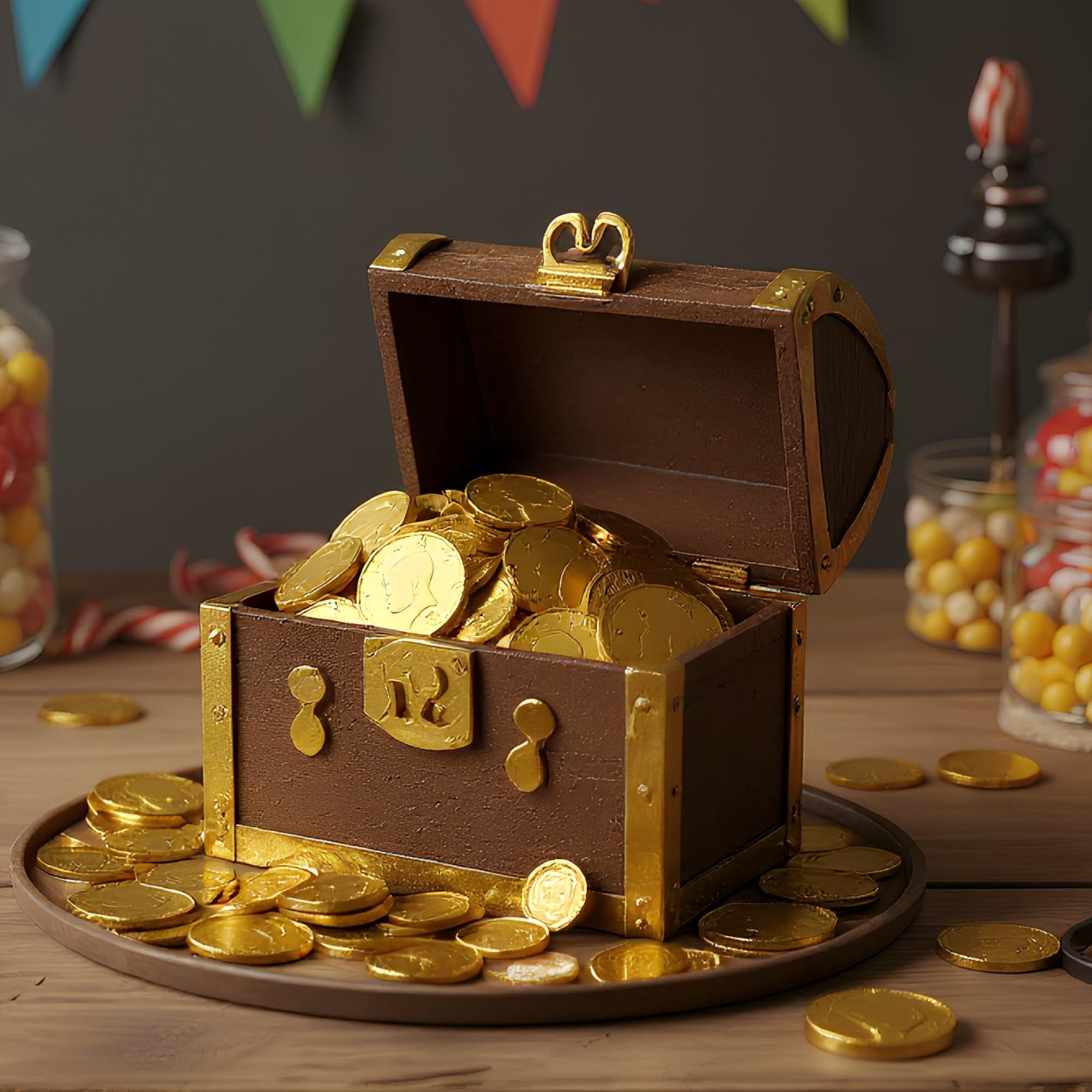 Candy Crate Chocolate Large Gold Coins 5lb Bag