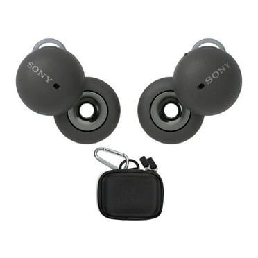 Sony LinkBuds Truly Wireless Earbuds (Dark Gray) with Hard EVA Travel Case