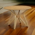 thumbnail image 6 of Evans Dining Table, Round Top, Angled Base, Walnut Brown Hardwood, 42 Inch, 6 of 6