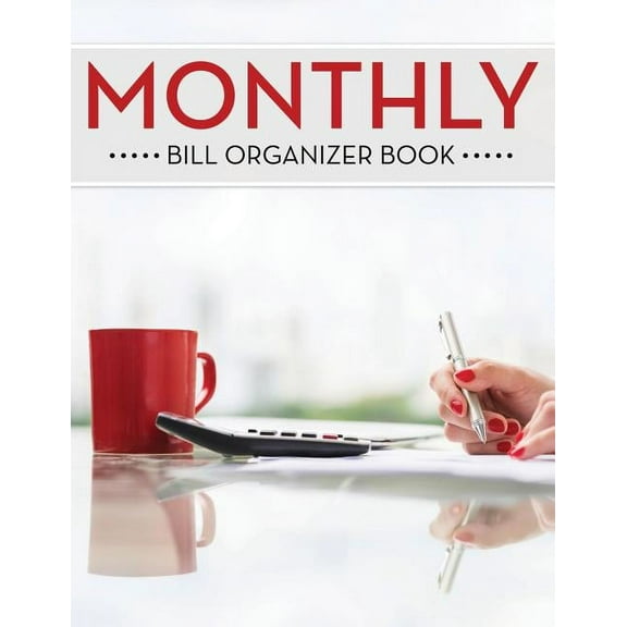 Speedy Publishing Monthly Bill Organizer Planners & Appointment Book, 8" x 10", White, 120 Pages