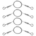 thumbnail image 1 of 4 piezas de alambre para colgar cuadros, 3.48 pies, acero inoxidable 304, cuerda de alambre para colgar espejos, longitud ajustable, accesorios para colgar marcos de espejos, kit para colgar marcos de, 1 of 5
