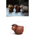 thumbnail image 2 of Tea Cup Set Handmade Sculpture Crafts Home Tea Set Purple Clay Sheep Statue Tea Pet Lucky Tea Figurine Ornaments Teapots & Coffee Servers Travel Tea Set, 2 of 4