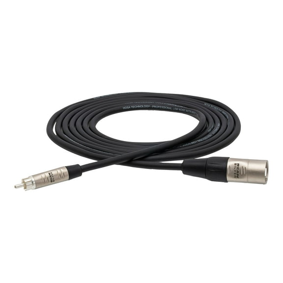 Hosa Pro HRX-010 - Audio cable - RCA male to XLR3 male - 10 ft - shielded