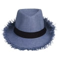 thumbnail image 1 of Breathable Summer Sun Hat With Wide Brim Fedora Style For Outdoor Travel And Beach Comfort Lightweight UPF, 1 of 5