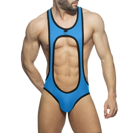 Midwennn Male Sexy Jumpsuit Solid Color Thong Hollow Sexy Underwear Design Camisole Pants G String Lingerie Women