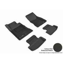 3D MAXpider 2015-2024 Fits Ford Mustang 1st Row 2nd Row Kagu Carbon Fiber Embossed Pattern Black Floor Mat L1FR08501509