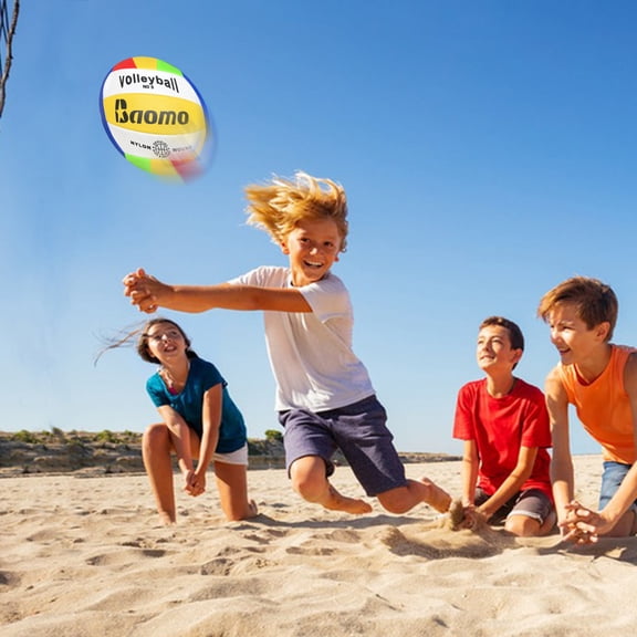 Leather Volleyball Size 5 Official Soft Indoor Outdoor Game Sports Beach Volleyball For Competitive Play