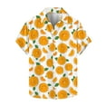 thumbnail image 3 of JURANMO Men's Hawaiian Shirt Palm Trees Print Tropical Beach Shirts Casual Button Down Short Sleeve Vacation Tops 50 Percent off Sales Today Orange M, 3 of 6