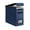 Blue, variant on File Organizer Box with Lid, Collapsible File Folder Organizer with Plastic Slide, Hanging File Folder Box for Office Document Storage (1 Pack, Black, S)