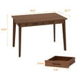 thumbnail image 7 of KULAGAGA Adult Desks, Single Piece with Manual, 39.4" x 21.7", Walnut, 1 Count, 7 of 7