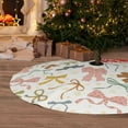thumbnail image 6 of Lsque Colorful Bow Knots1 Print Christmas Tree Skirt, Tree Skirt with Ties or Velcro, Perfect for Holiday Decorations, Halloween, and New Year-48", 6 of 7