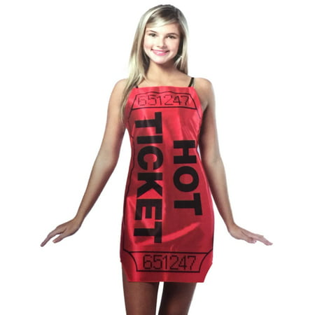 Totally Ghoul Teen Girls Red Hot Ticket Costume