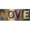 thumbnail image 2 of Nan 18x10 White Modern Wood Framed Museum Art Print Titled - Movie, 2 of 4