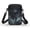 Black Cat Art, variant on Psesaysky 2 Layers Cross Body Bag for Daily Use Travel, Polyester Zipper Cell Phone Purse, Black Cat Floral Theme
