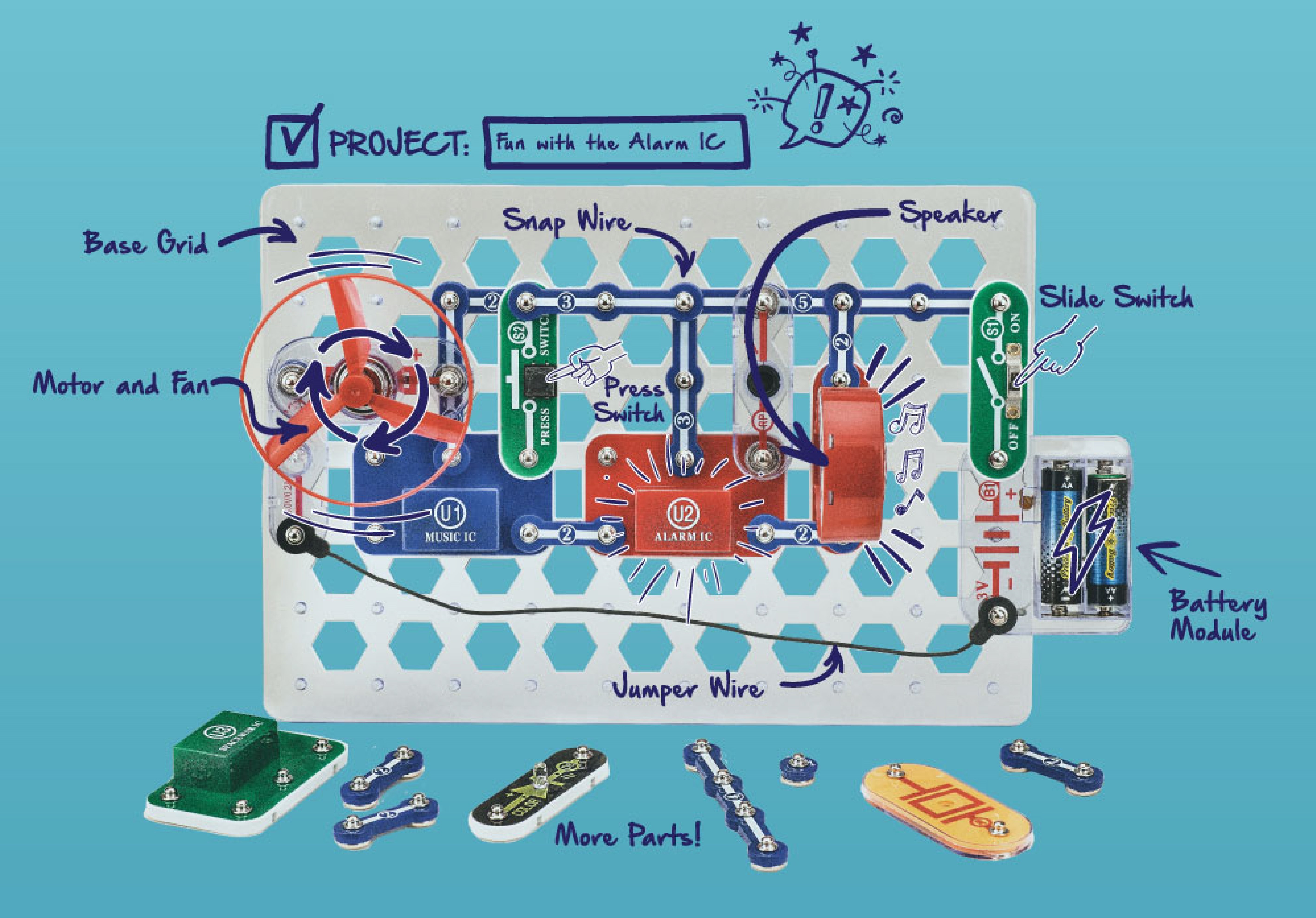 Snap Circuits Pro SC500 - Beginner Skill Builder Science