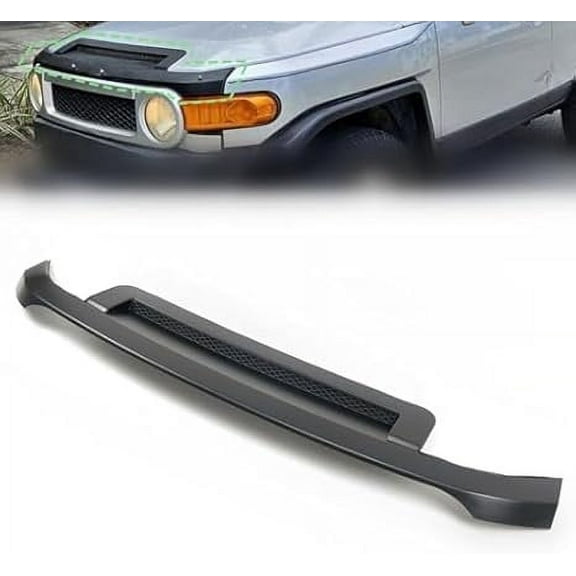 Hood Molding Trim Matte Black Compatible with for Toyota FJ Cruiser 2007-2014 Replacement for TO1235102 7618035031C0