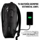 thumbnail image 5 of Mochila para Laptop Antirrobo con Candado Redlemon  Puerto USB para Power Bank, Contra Agua, Ideal para Viaje. Gris claro, 5 of 5