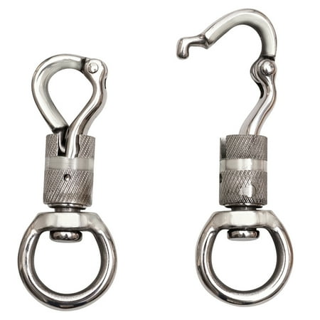 

52AH 11/8In X 41/4In Stainless Steel Panic Snap Hook W/ Twist Body 16 Pcs