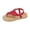 A-Red164, variant on Yuanlong Womens Sandals Floral Toe Post Beach Sandals Elastic Ankle Strap Comfortable Outdoor Casual Thong Sandal