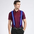 thumbnail image 3 of LINLIN Light Up LED Suspenders for Men, Back Suspenders LED Light Suspenders Neon Stripe Light Up LED Suspenders Y Shape Suspenders for party Night Club Gift, 3 of 7