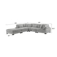 thumbnail image 2 of Bentley Setup 2 Modern style Sectional made with Corduroy Fabric in Gray, 2 of 18