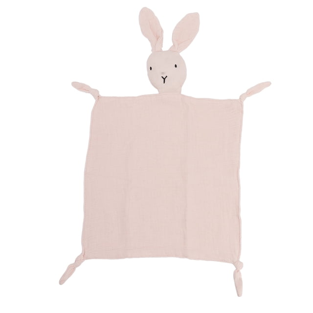 Manta de seguridad para bebé, conejito de algodón suave, adorable y adorable manta cómoda para dormir