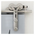 thumbnail image 2 of TSMST 4FT-8FT Stainless Steel Sliding Barn Door Hardware Kit 122cm-240cm Rail System Industrial Track T/Y/L Roller ,Easy to Install, 2 of 6