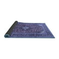 thumbnail image 2 of Ahgly Company Indoor Round Medallion Blue Traditional Area Rugs, 7' Round, 2 of 4