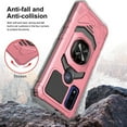 thumbnail image 4 of Ring Kickstand Phone Case for Motorola Moto G Stylus 5G 2022 Case w/Tempered Glass Screen Protector for Car Mount Shockproof Protective Case - Rose Gold, 4 of 7