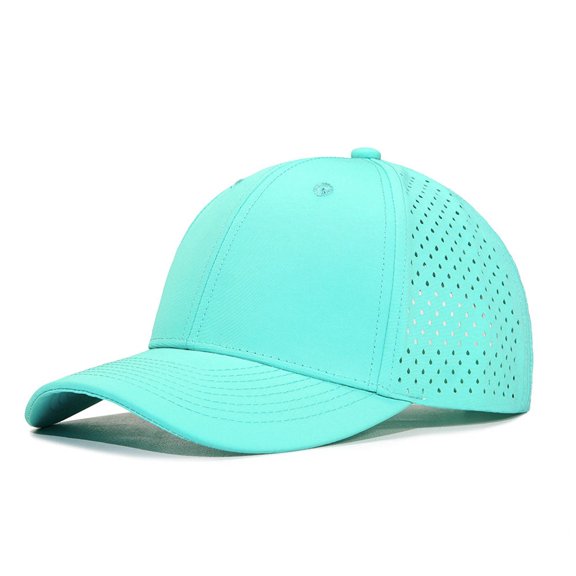 Men's Quick Dry Baseball Cap, Laser Cut Mesh Breathable Snapback Hat with Curved Brim, Lightweight Sun Hat for Running, Golf, Hiking, Work, Outdoor Activities