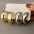 thumbnail image 2 of Pendientes de aro grandes dorados, pendientes de Metal geométricos coreanos para mujer, pendientes de gota Retro para mujer, joyería de moda de tendencia 2021 Tan Jianjun unisex, 2 of 2