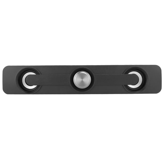 Estink Portable 2.0 Channel Bass Speaker Sound Bar with 2 Bass Vibration, Black, 1 Count