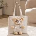 thumbnail image 6 of Dog Bag Carrier Cat Carrier Pouch Puppy Carrier Bag for Small Dogs 0-14 lbs, Cute Bear Pet Canvas Shoulder Carrying Bag for Outdoor Shopping Camping,A, 6 of 6