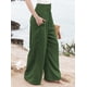 thumbnail image 3 of Pantalones Palazzo de para Mujer Verde XXL, 3 of 8