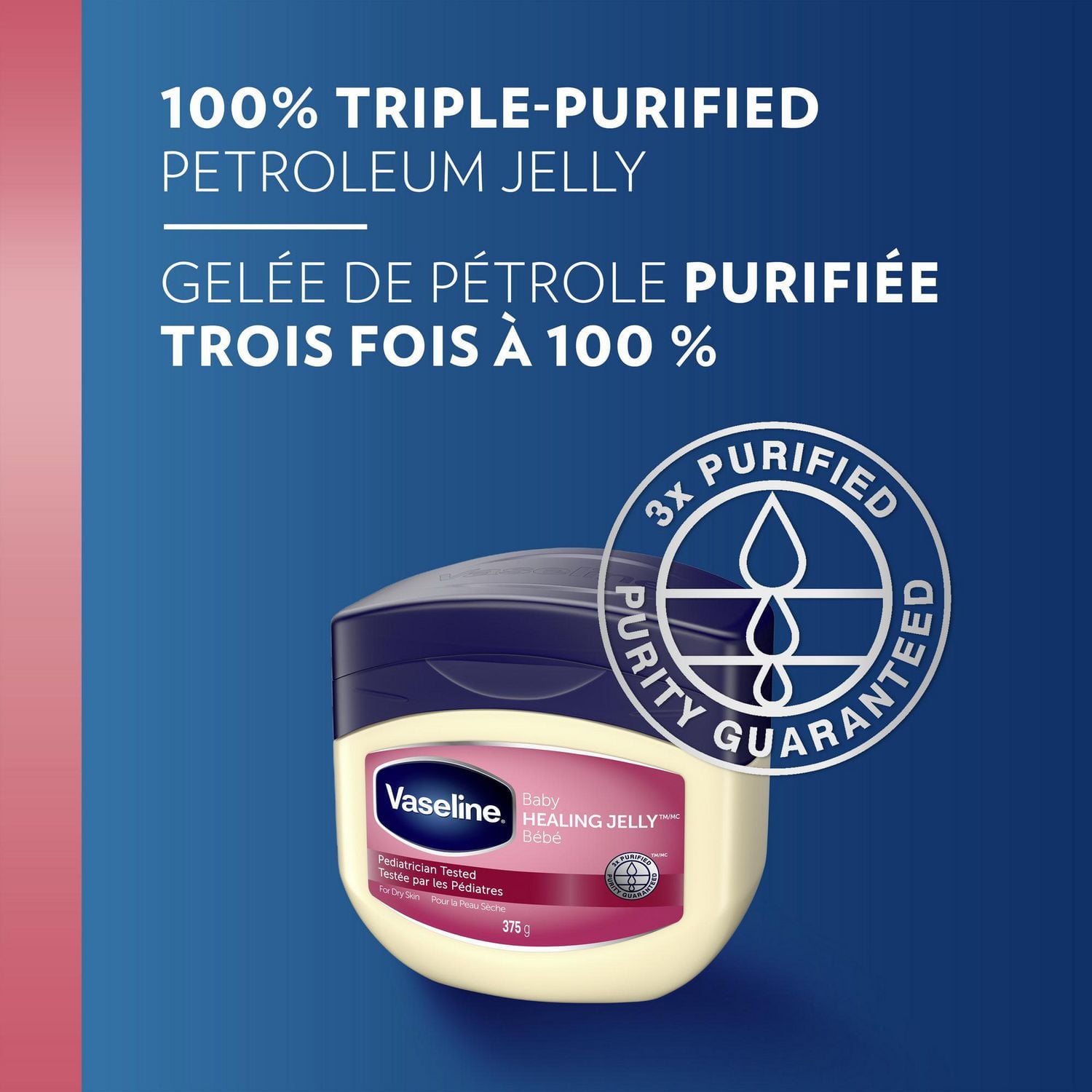Vaseline Bébé Protectrice & Gelée de Pétrole Pure 375g Gelée de pétrole
