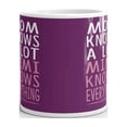 thumbnail image 3 of Mom Knows Lot Mimi Knows Everything Coffee Tea Ceramic Mug Office Work Cup Gift 15 oz, 3 of 3