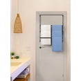 thumbnail image 3 of Bextsrack Adjustable Over-The-Door Towel Rack with 3 Rungs, Black Metal Ladder Bathroom Towel Hanging Storage Drying Rack, 3 of 7